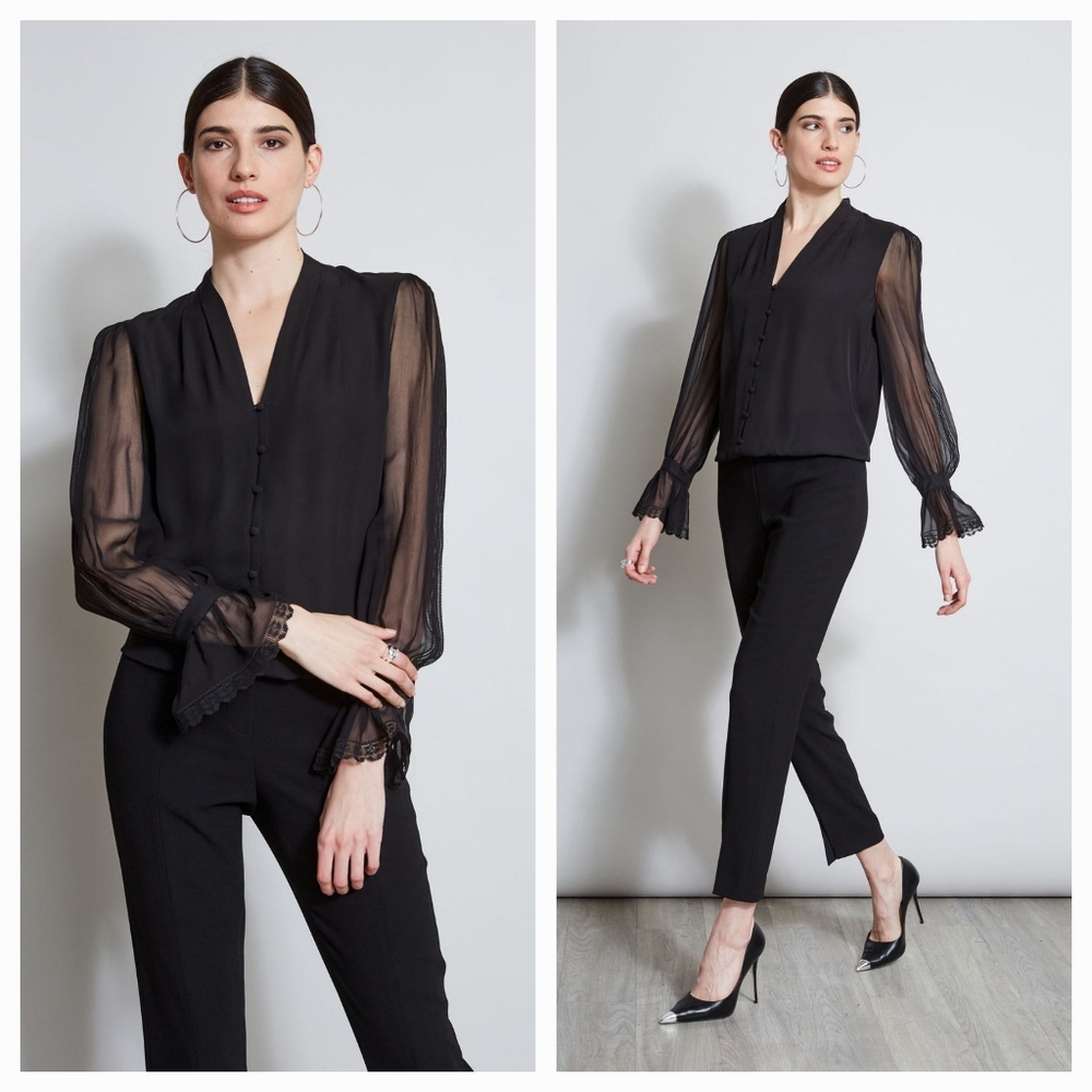 ❤️Elie Tahari black blouse ❤️